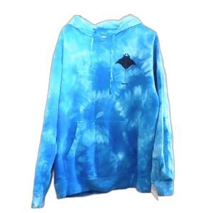 Engrafft The Frag Manta Ray Hoodie Blue Tye Die Size Large